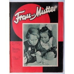 Modezeitschrift Frau und Mutter 1954 - Nr.2 mit Schnittbogen1