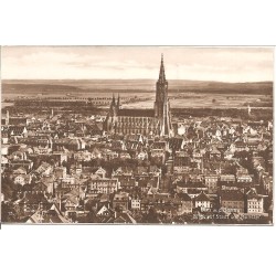 AK - Ulm a. d. Donau - Blick auf Stadt und Münster (BW)