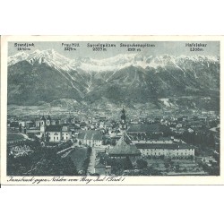 AK - Innsbruck gegen Norden vom Berg Isel (T)