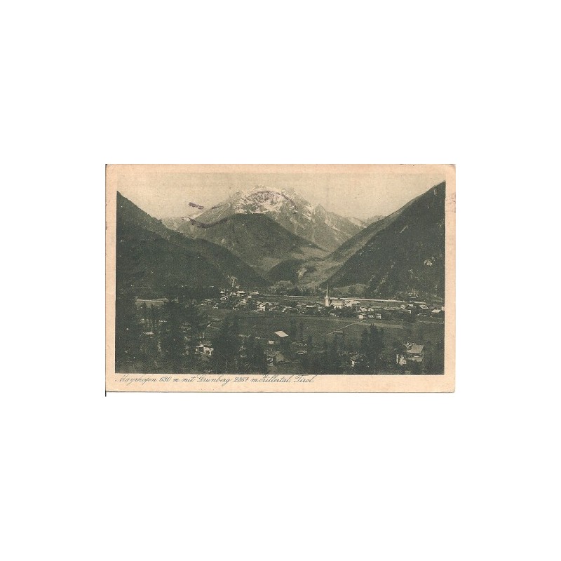 AK - Mayrhofen mit Grünberg m. Zillertal (T)